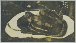 Ragazza sdraiata spaventata dagli spiriti dei defunti da Paul Gauguin