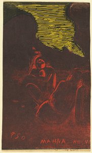 Il demone parla (verso) da Paul Gauguin