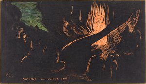 Mahna no Varua Ino (Il diavolo parla) da Paul Gauguin