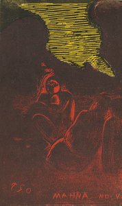 Mahna no Varua Ino Il demone parla [verso], 1894-1895 da Paul Gauguin