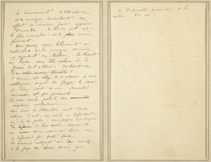 Pagine di manoscritto [verso] da Paul Gauguin