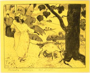 Pastorali della Martinica, dalla Suite Volpini: Dessins lithographiques, 1889 da Paul Gauguin