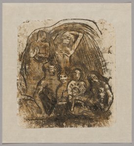 Natività (Madre e Bambino circondati da cinque figure) da Paul Gauguin