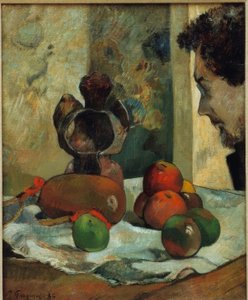 Natura morta con profilo di Laval da Paul Gauguin