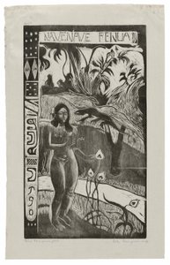 Nave nave fenua (Terra deliziosa), dalla Suite Noa Noa da Paul Gauguin