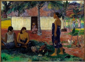 No te aha oe riri (Perché sei arrabbiato?) da Paul Gauguin