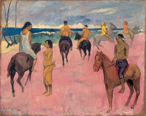 A cavallo sulla riva del mare II da Paul Gauguin