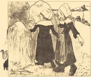 Piaceri della Bretagna da Paul Gauguin