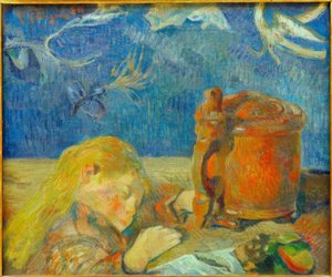 Ritratto di Clovis Gauguin (Il bambino addormentato) da Paul Gauguin