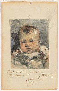 Ritratto di un bambino, 7 febbraio 1875 da Paul Gauguin
