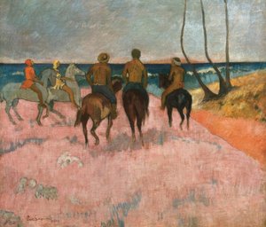 Cavaliere sulla spiaggia