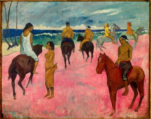 Cavalieri sulla spiaggia, 1902 da Paul Gauguin