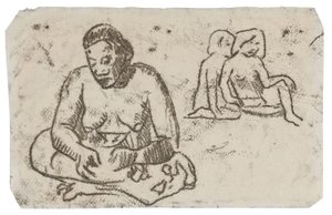 Donna seduta (relativa al dipinto Suora della Carità), c.1902 da Paul Gauguin