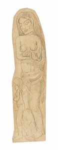 Schizzo di donna Maori e bambino da Paul Gauguin