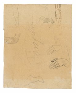 Schizzi di figure, mani e piedi (relativi al dipinto Aha oe feii? [Cosa! Sei geloso?]) da Paul Gauguin