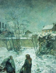 Neve, strada di Carcel, 1883 da Paul Gauguin