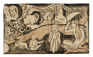 Amate, e Sarete Felici, dalla Suite di Stampe Tardive su Legno da Paul Gauguin