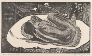 Spirito dei morti che guarda Manao Tupapau, da Fragrance Noa Noa da Paul Gauguin