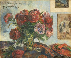 Natura morta con peonie