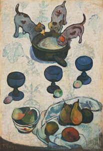 Natura morta con tre cuccioli da Paul Gauguin