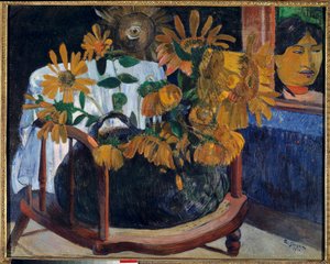 Girasoli in una poltrona