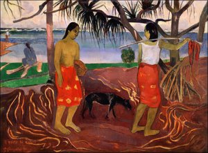 Tahiti: I Raro Te Oviri (Sotto il Pandano), Paul Gauguin (1891) da Paul Gauguin