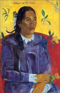 Tahiti: Vahine No Te Tiare (Donna con un fiore), Paul Gauguin (1891) da Paul Gauguin