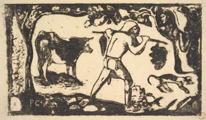 Tahitiano che trasporta banane da Paul Gauguin