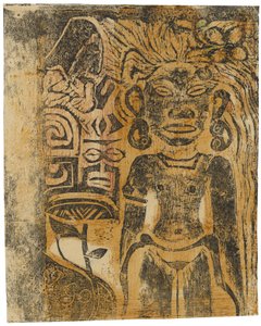 Idolo tahitiano, la dea Hina, 1894-95 da Paul Gauguin