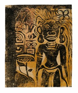 Idolo tahitiano, la dea Hina da Paul Gauguin