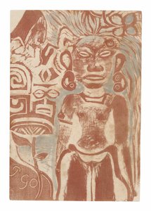Idolo tahitiano: la dea Hina da Paul Gauguin
