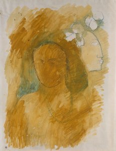 Tahitianische Frau mit bösem Geist da Paul Gauguin