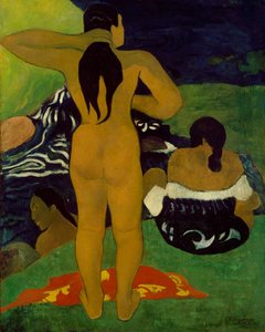 Donne tahitiane che fanno il bagno, 1892 da Paul Gauguin