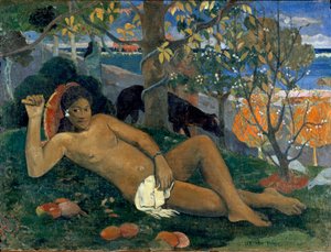 Te Arii Vahine. La moglie del re. Dipinto di Paul Gauguin (1848-1903) da Paul Gauguin