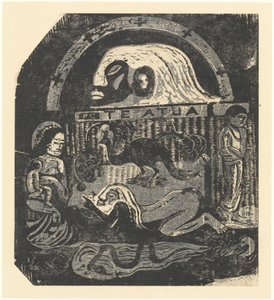 Te Atua Gli Dei Piccola Tavola, in o dopo il 1895 da Paul Gauguin