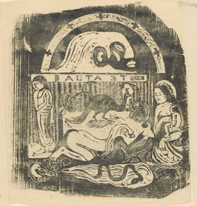 Te Atua Gli Dei Piccola Tavola [recto] da Paul Gauguin