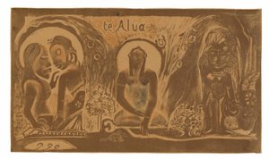 Te atua (Il Dio), dalla suite Noa Noa da Paul Gauguin