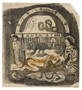 Te atua (Il Dio), dalla suite di stampe su blocchi di legno di epoca tarda