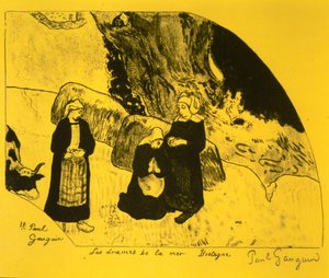 Il dramma del mare, Bretagna, dalla Suite Volpini: Dessins lithographiques da Paul Gauguin