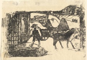 Il Carro di Buoi Le char a boeufs, in o dopo il 1895