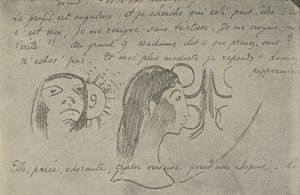 Il profilo è angolare da Paul Gauguin
