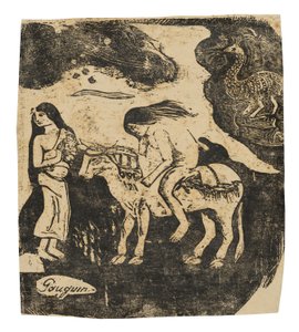 Il ratto di Europa, dalla suite di stampe woodblock tardive