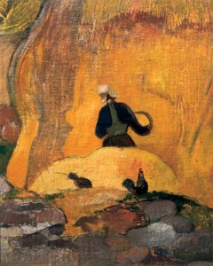 Le macine gialle o Il raccolto biondo (dettaglio) 1889 da Paul Gauguin