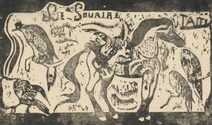 Pagina del titolo per Le Sourire, in o dopo il 1895 da Paul Gauguin