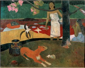 Due donne tahitiane e un cane (pastorale tahitiana) (dipinto di Paul Gauguin)