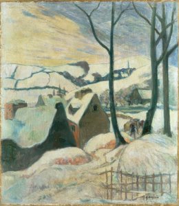 Villaggio sotto la neve