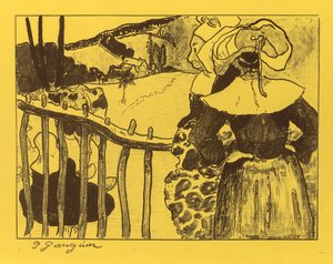 Suite Volpini: Donne Bretoni presso un Cancello (Bretonnes à la Barrière) da Paul Gauguin