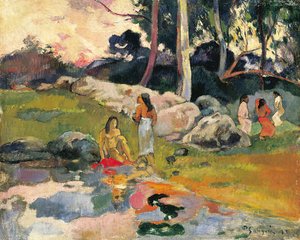 Donne sulla riva del fiume