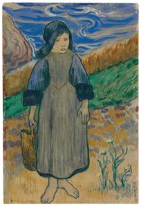 Giovane bretone al mare