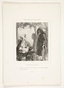In nome di questi amori, che consoleranno la vostra vecchiaia, signora, abbiate pietà di me! da Paul Gavarni